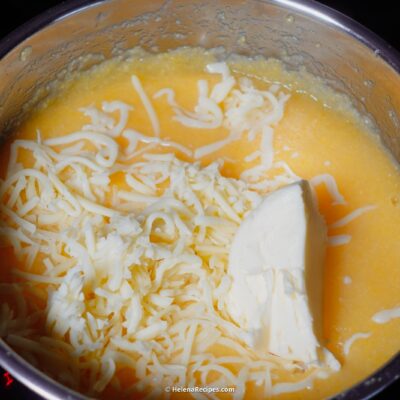 Step 6. Add butter & cheese