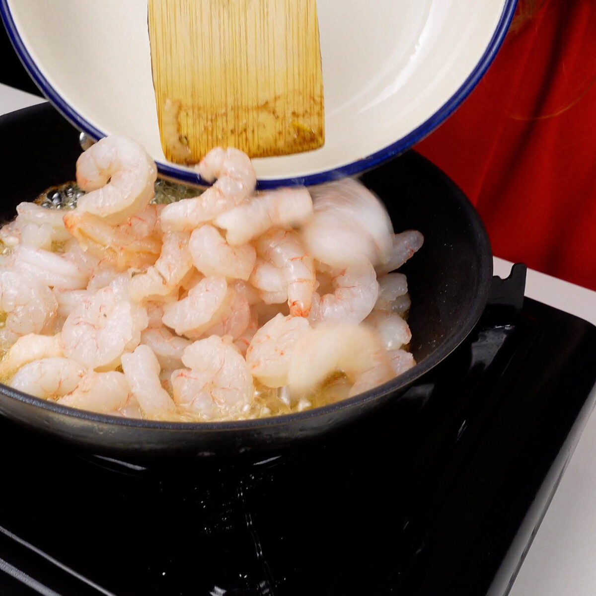 Step 5. Cook Shallots and Shrimp