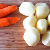 Step 4. Peel and cut vegetables