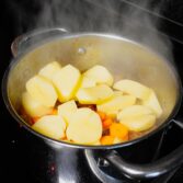 Step 4. Peel and cut vegetables
