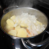 Step 4. Peel and cut vegetables