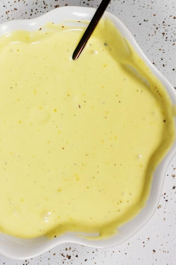 Olive Oil Mayo in a bowl