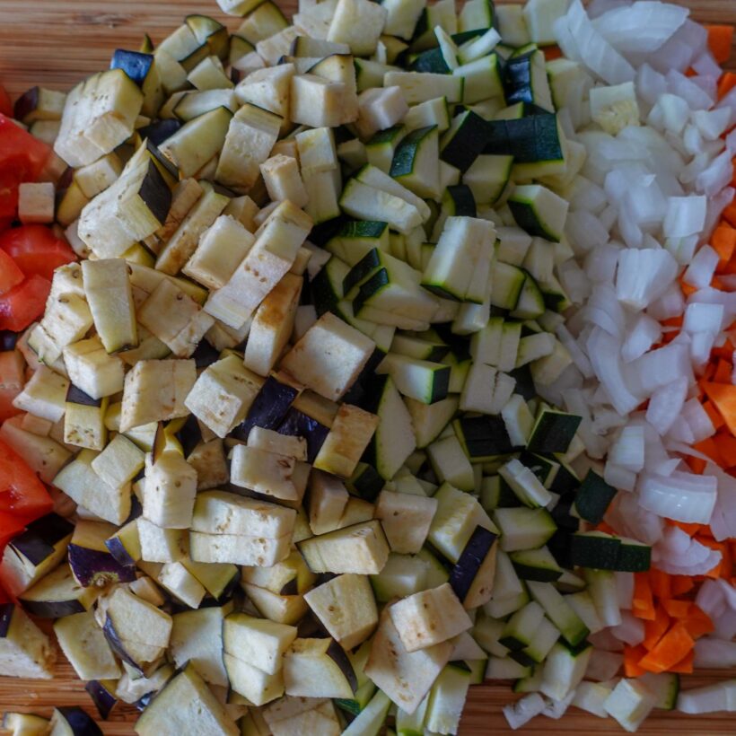 Step 2. Chop vegetables