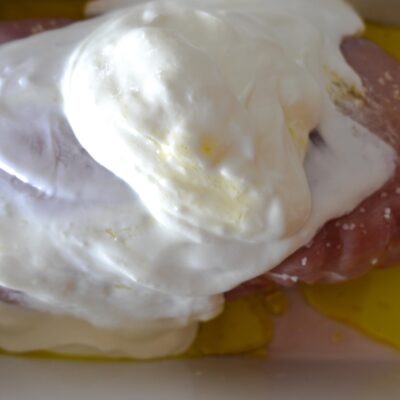Step 3. Add sour cream and honey