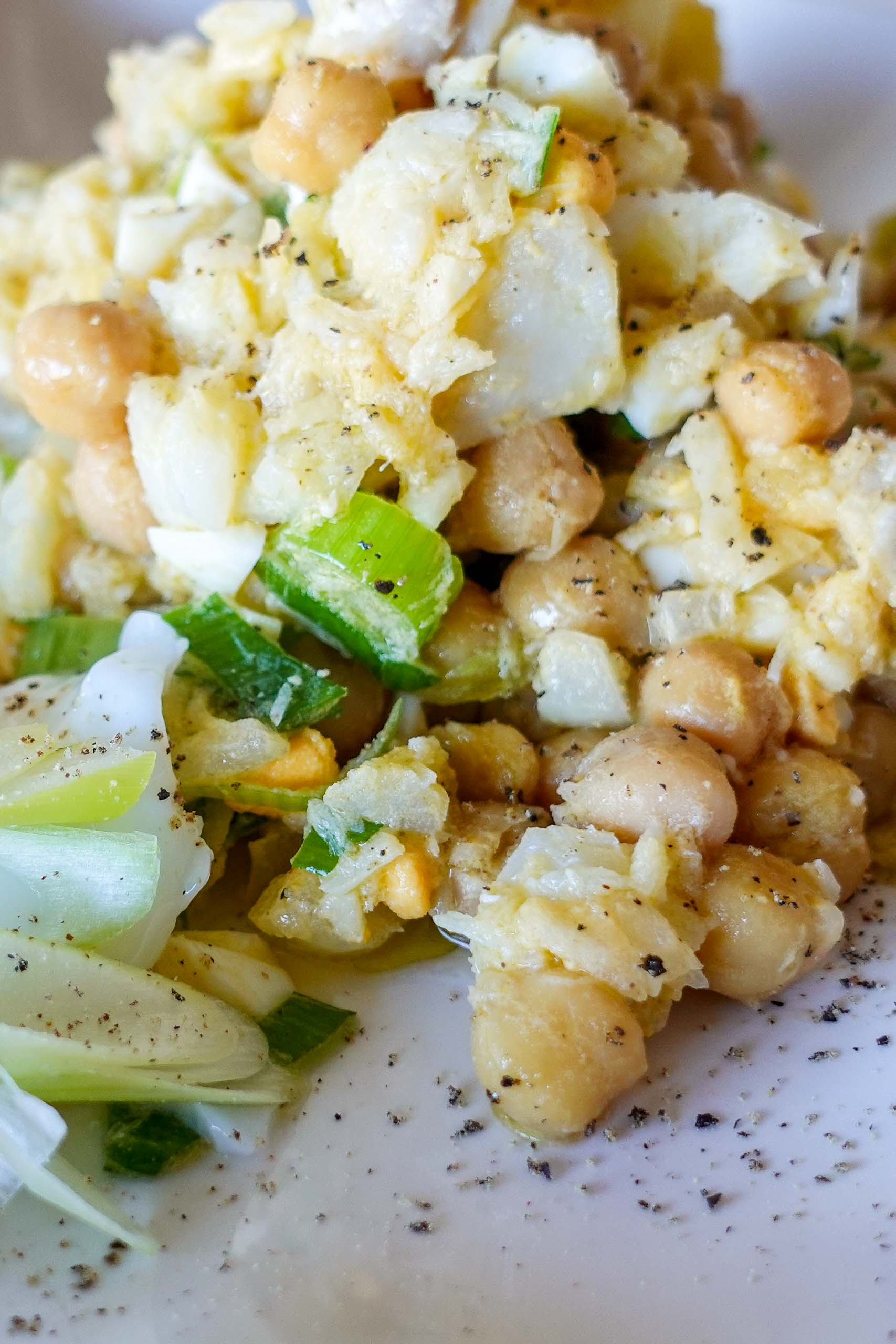 Chickpea Cod Salad Recipe (with Video)