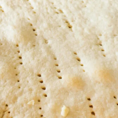 Demonstrating the holes from a fork inside the Easy Puff Pastry Dough
