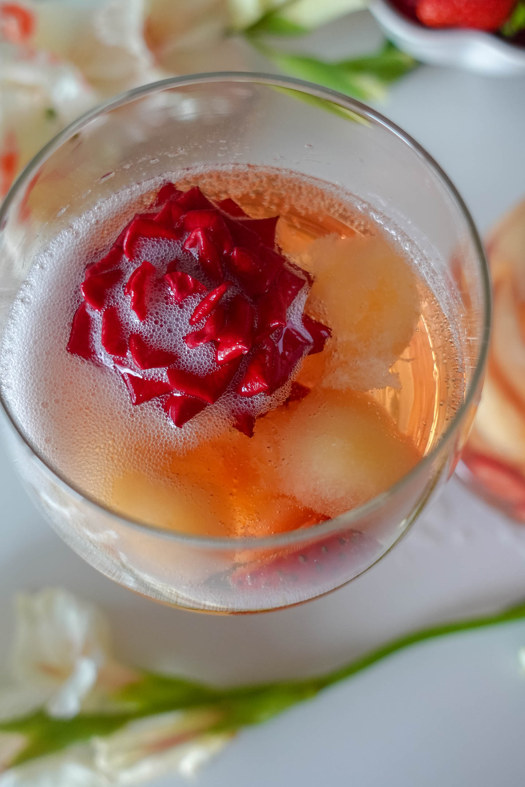 Sparkling Strawberry Melon Sangria Recipe