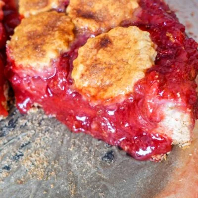 A piece of Strawberry pie