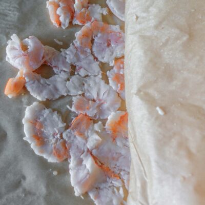 Step 4. Roll out shrimp