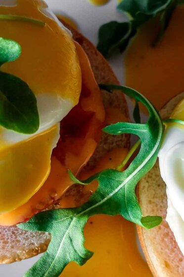 The best ever caprese eggs benedict served at home