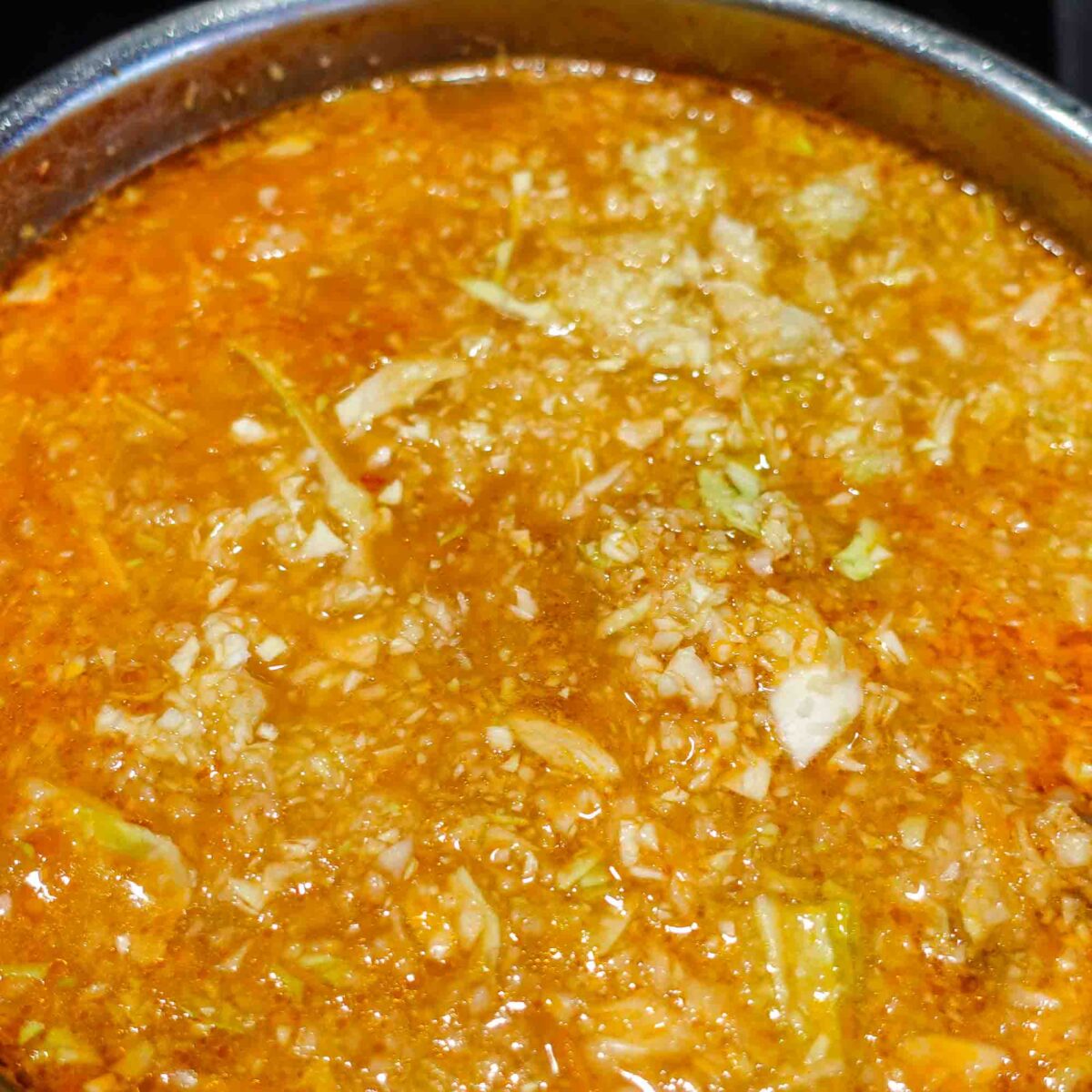 Step 6. Add cabbage and cook soup
