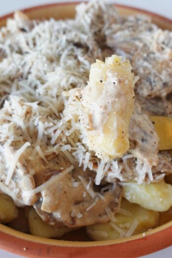 Potato Gnocchi on a fork