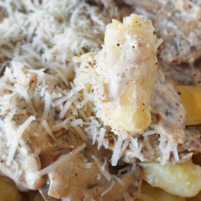 Potato Gnocchi on a fork