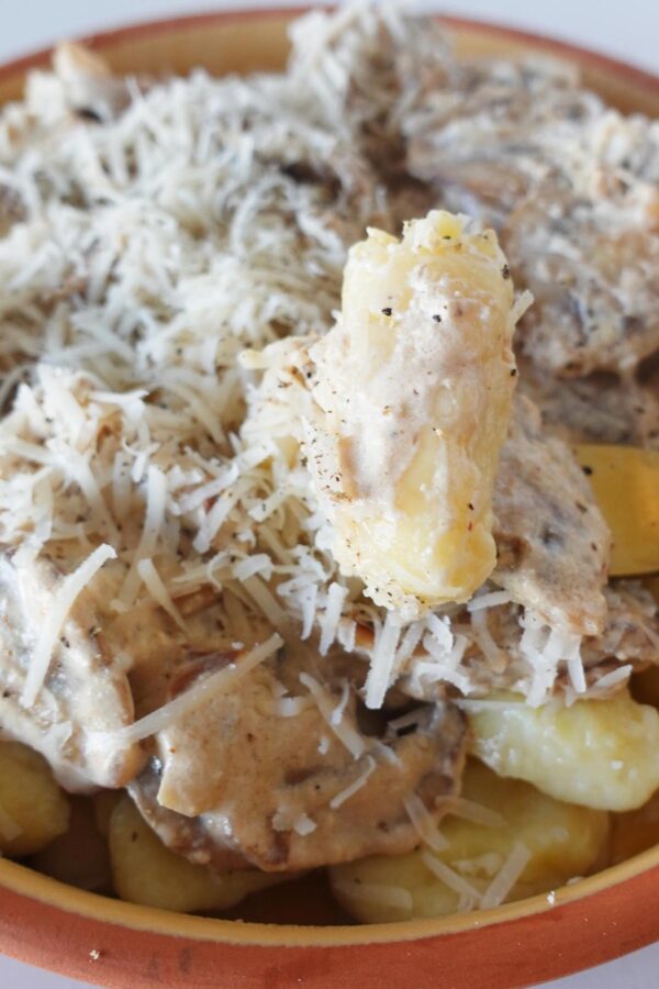 Potato Gnocchi on a fork