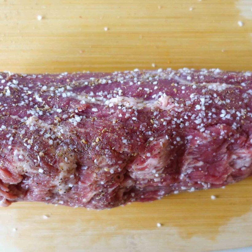 Step 2. Season beef