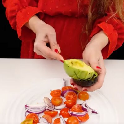 Step 3. Cut vegetables