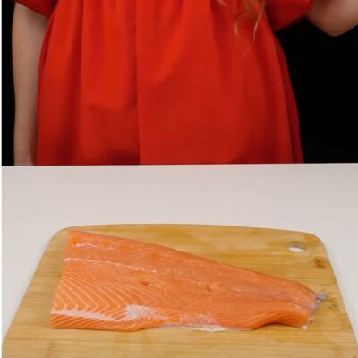 Step 1. Dice salmon