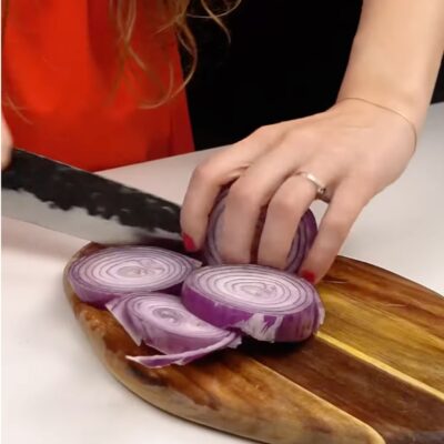Step 1. Prepare fish and vegetables