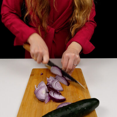 Step 1. Peel and slice 