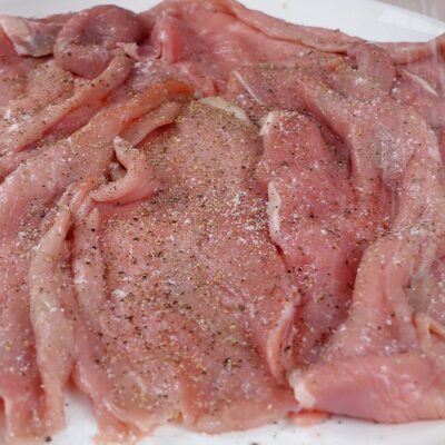 Step 1. Season veal cutlets