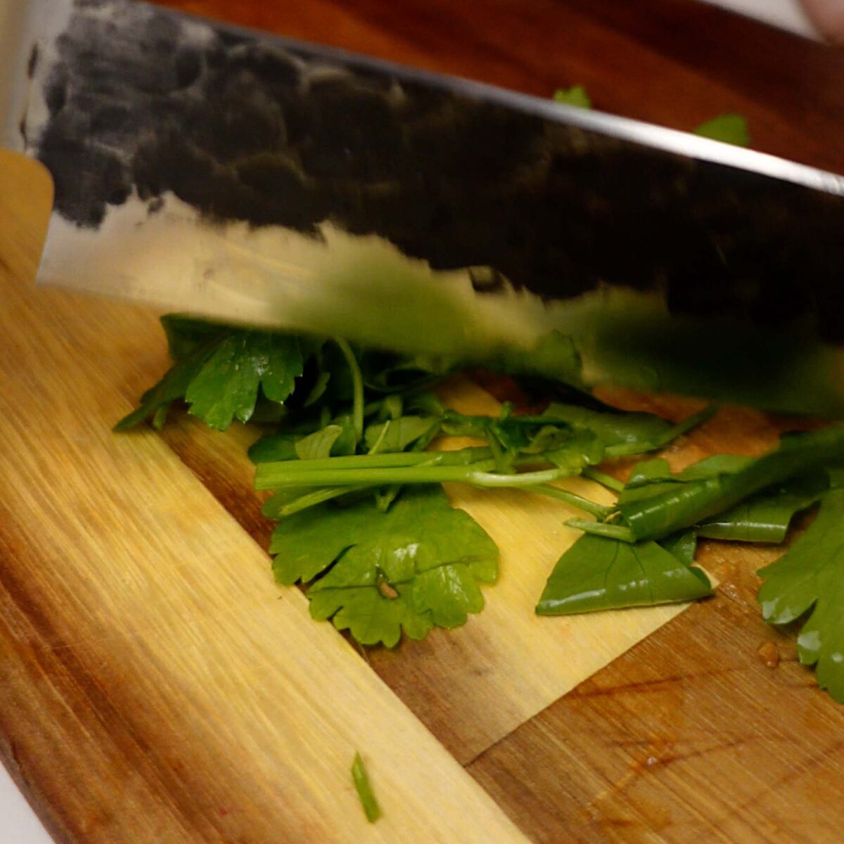 Step 2. Slice vegetables