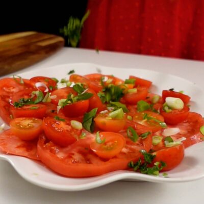 Step 2. Slice vegetables