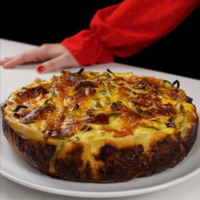 Step 7. Bake quiche