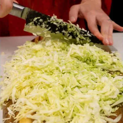 Step 1. Slice vegetables