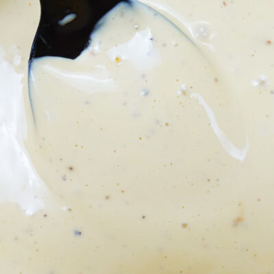 Mouthwatering olive oil mayo