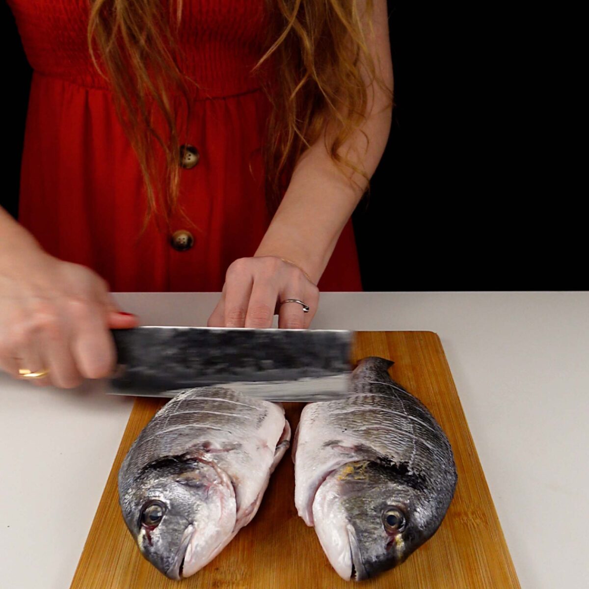Step 1. Prepare fish and preheat oven