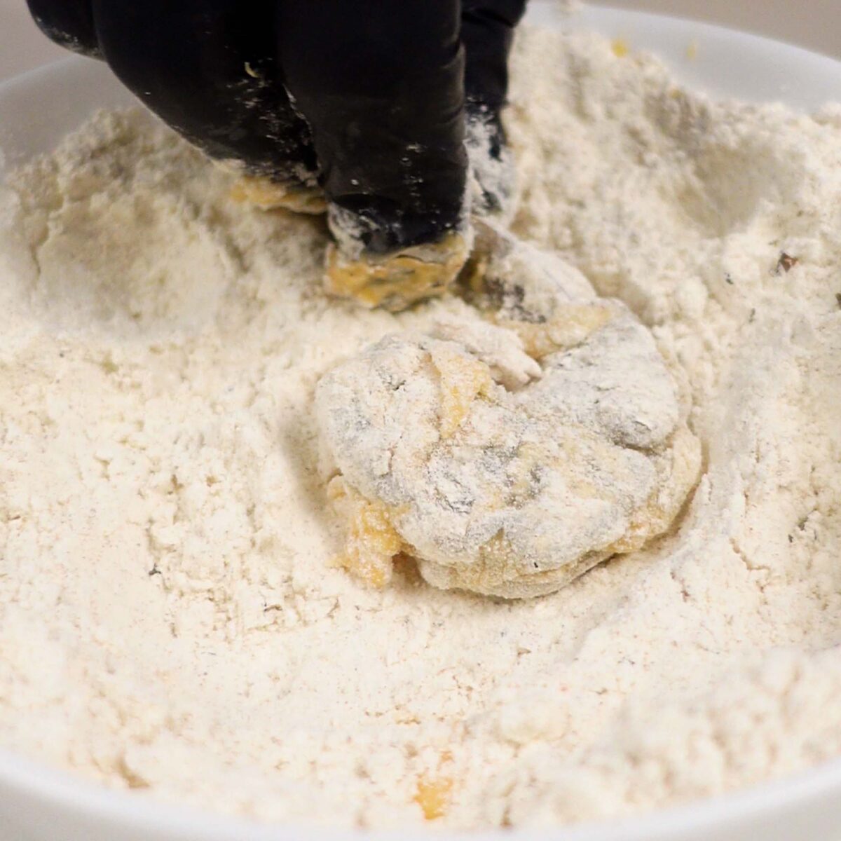 Step 5. Coat Shrimp