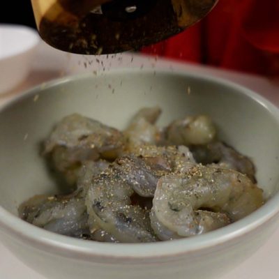 Step 2. Season shrimp