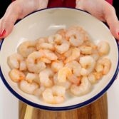 Step 1. Chop shrimp and vegetables