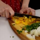 Step 3. Cut other vegetables