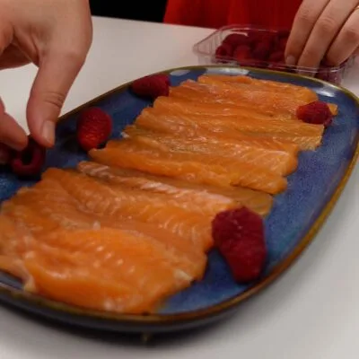 Step 3. Pour sauce and decorate