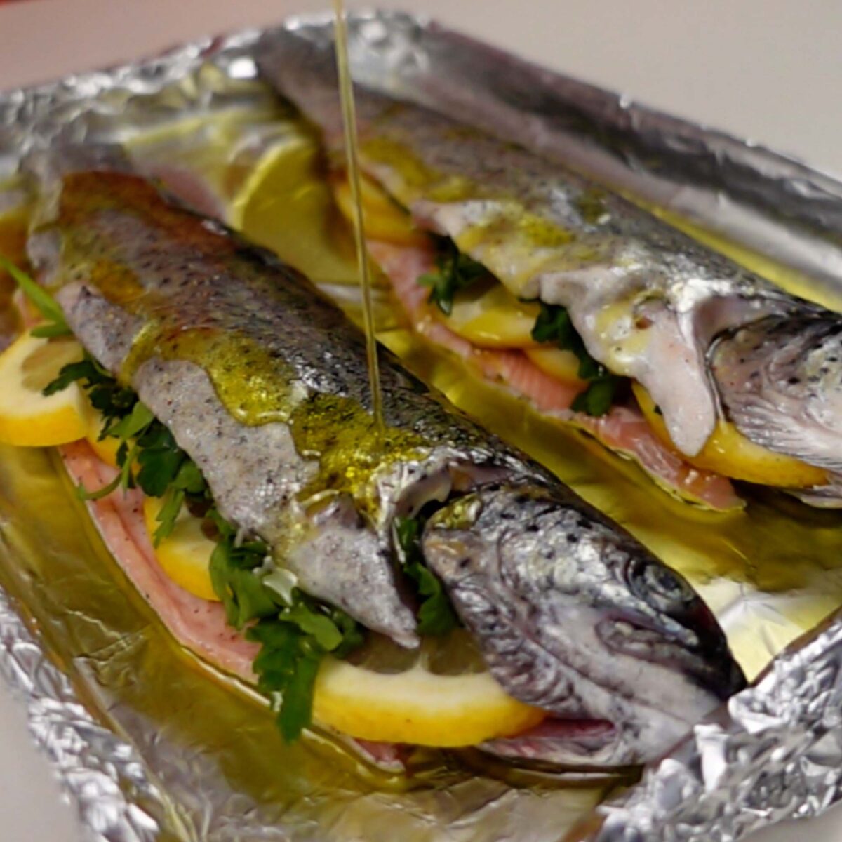 Step 2. Season and stuff fish
