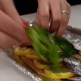 Step 2. Season and stuff fish