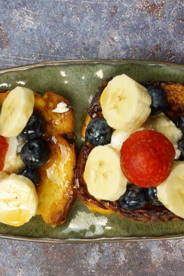Cinnamon French Toast on a beautiful plate