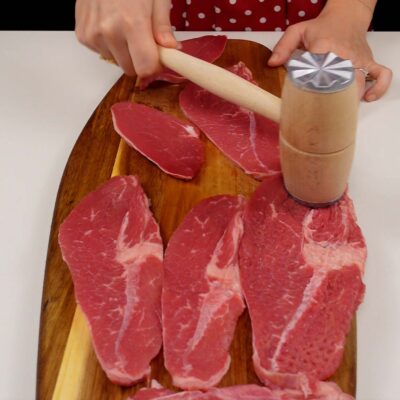 Step 1. Tenderize beef