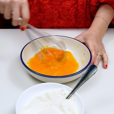 Step 1. Divide egg yolks