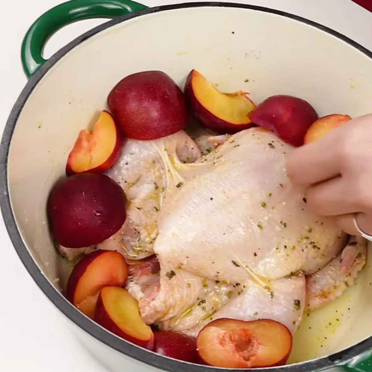 Step 2. Prepare plums