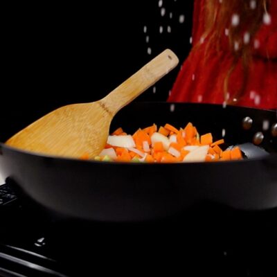Step 2. Sauté vegetables 
