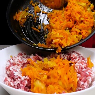 Step 5. Make filling and stuff peppers