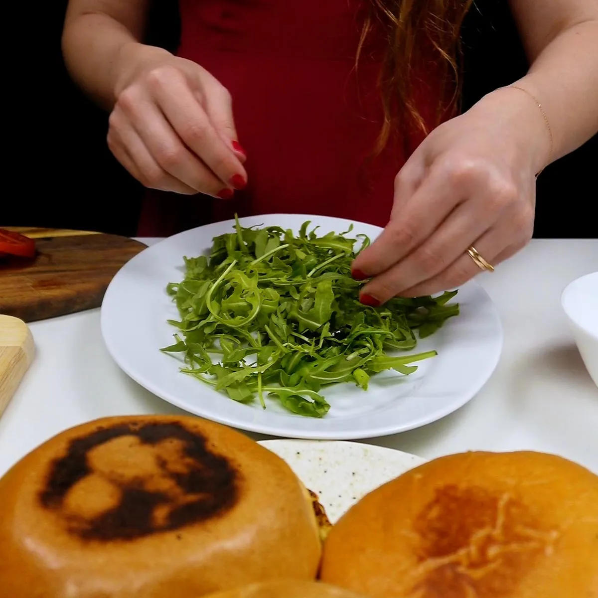 Step 5. Assemble Octopus Burger