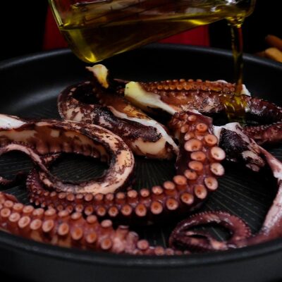 Step 2. Fry Octopus 