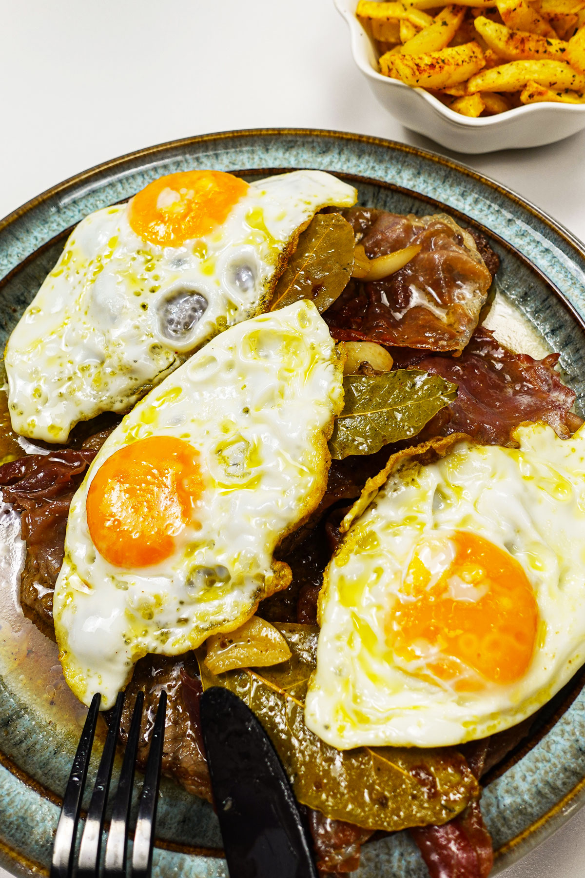 Steak with Fried Egg (Bife com Ovo a Cavalo) Recipe