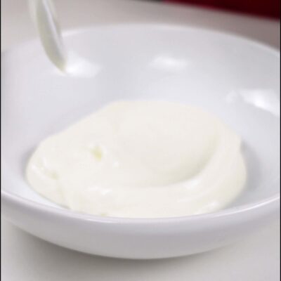 Step 1. Combine yogurt with mayonnaise