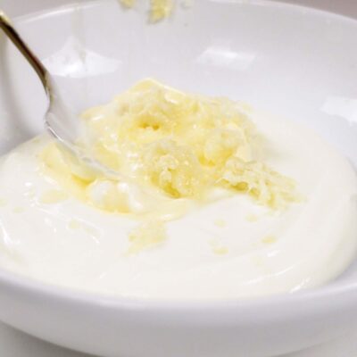 Step 1. Combine yogurt with mayonnaise