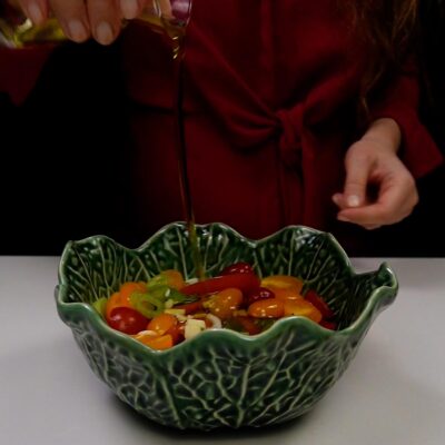 Step 2. Season vegetables