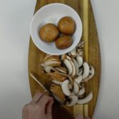 Step 1. Prepare and sauté the Mushrooms